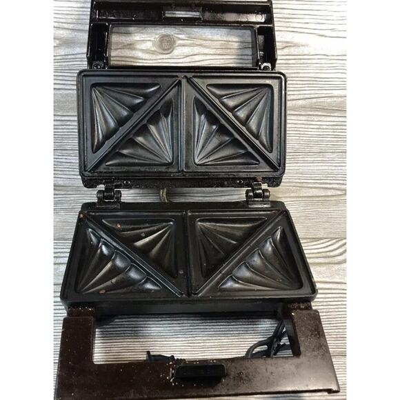 Snakmaster Grilled Cheese Maker Brown Black Corded Kitchen Appliance Vintage - Picture 5 of 12